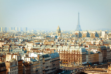 Fototapeta na wymiar antique city view in paris