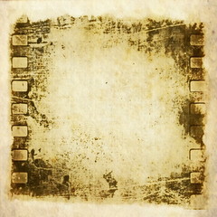 Naklejka premium old grunge film strip background