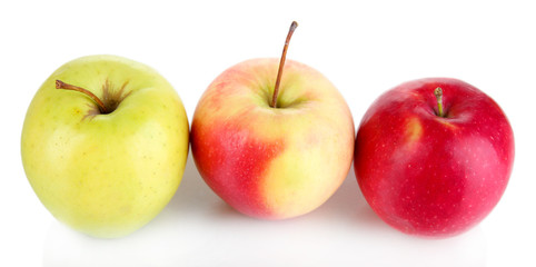 Sweet apples isolated on white