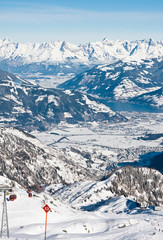 Ski resort of Kaprun, Kitzsteinhorn glacier. Austria