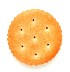 Delicious cracker isolated on white