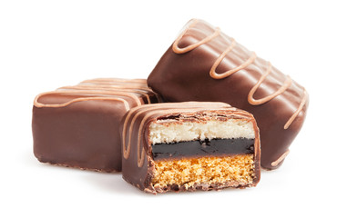biscuits chocolate cut