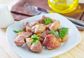 fried meat