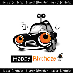 Happy Birthday car