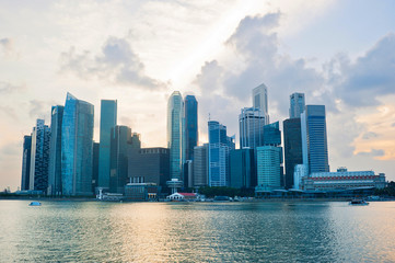 Fototapeta na wymiar Singapore business cener