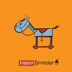 Happy Birthday smile horse
