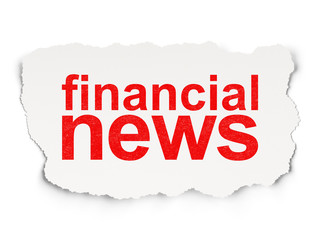 News concept: Financial News on Paper background