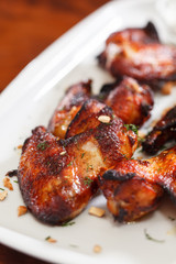 Chicken wings with sauce
