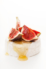 Camembert cheese, figs and honey