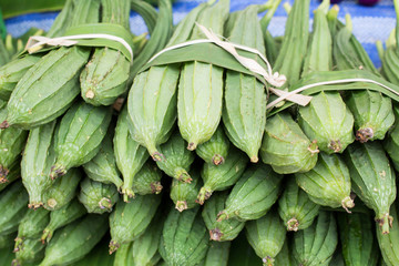 Fototapeta premium Zucchini in the Thai market