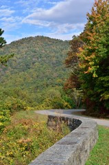 A Scenic Blue Ridge Parkway Curve