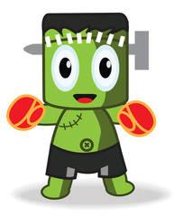 Cute Frankenstein Boxing