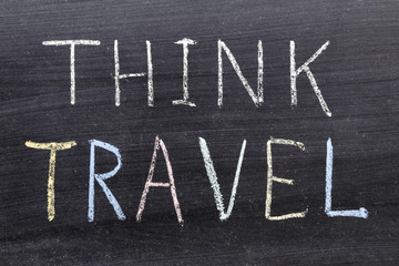 Fototapeta premium think travel