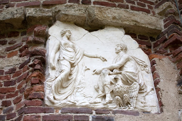 ancient greek bas-relief