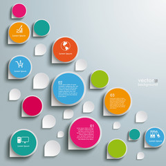 Infographic Colored Abstract Drops One Direction