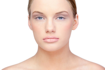 Obraz na płótnie Canvas Gorgeous model wearing natural make up