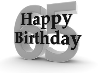 Happy Birthday for 65th birthday