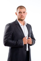 Handsome man wearing suit