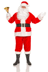 Santa Claus with gold bell