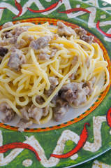 Tonnarelli italian pasta