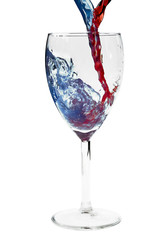 mixed beverage in glass