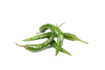 Four green peppers