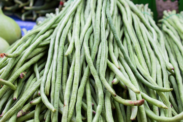 Long beans, in the Thai market