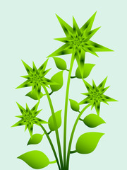 Abstract flower pattern