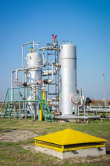 Obraz premium Oil and gas processing plant