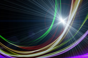futuristic wave background design with lights