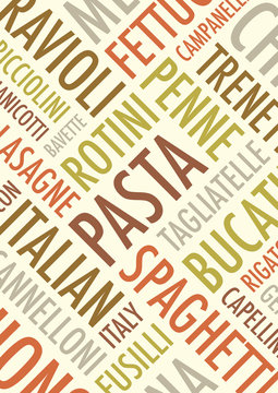 an a4 pasta background