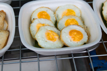 fresh eggs of a partridge