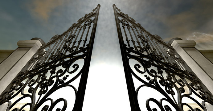 Heavens Open Ornate Gates