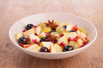 autumn fruits with star anise