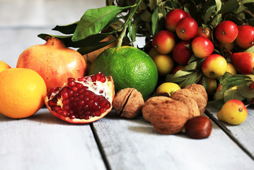 Autumn fruits
