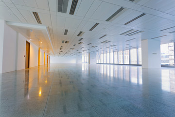 Large modern empty floor