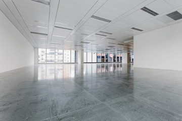 Large modern empty floor