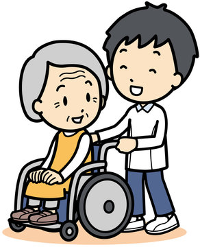 21 Best 車椅子介助 Images Stock Photos Vectors Adobe Stock