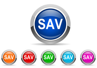 sav icon vector set