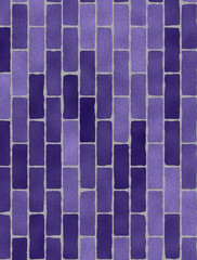 Textuur van violette bakstenen muur