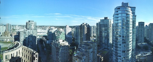panoramic view of vancouver