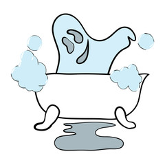 Ghost takes a bath