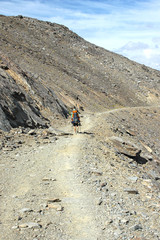 Senderismo en la montaña