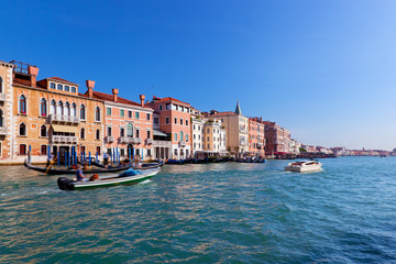 Fototapeta na wymiar Venice, Grand Canal view, Italy. Sunny day