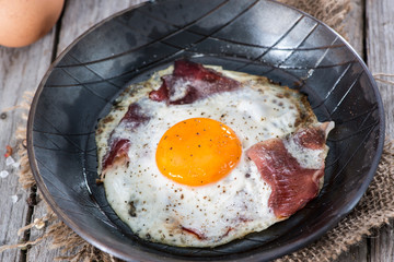 Fried Egg with Bacon