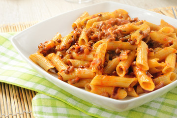 Pasta con le lenticchie e pomodoro