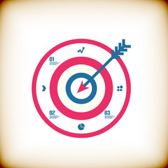 Modern arrow business abstract design template