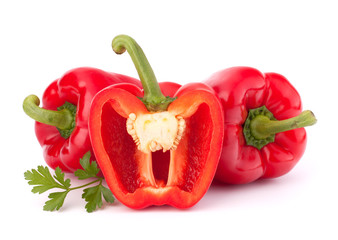 red pepper isolated on white background