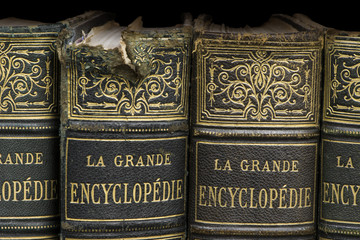 Fototapeta premium Old books on shelf