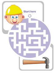 Maze game: builder and hammer